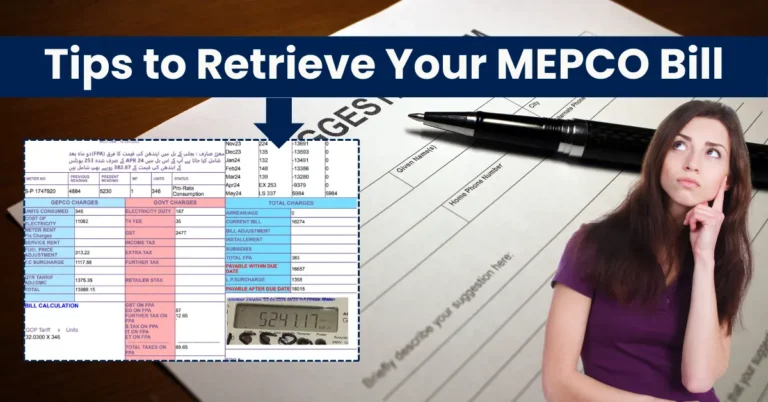 MEPCO Bill not Received 5 Bill not Received